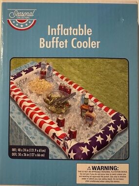 Inflatable Buffet Cooler - Patriotic Stars & Stripes